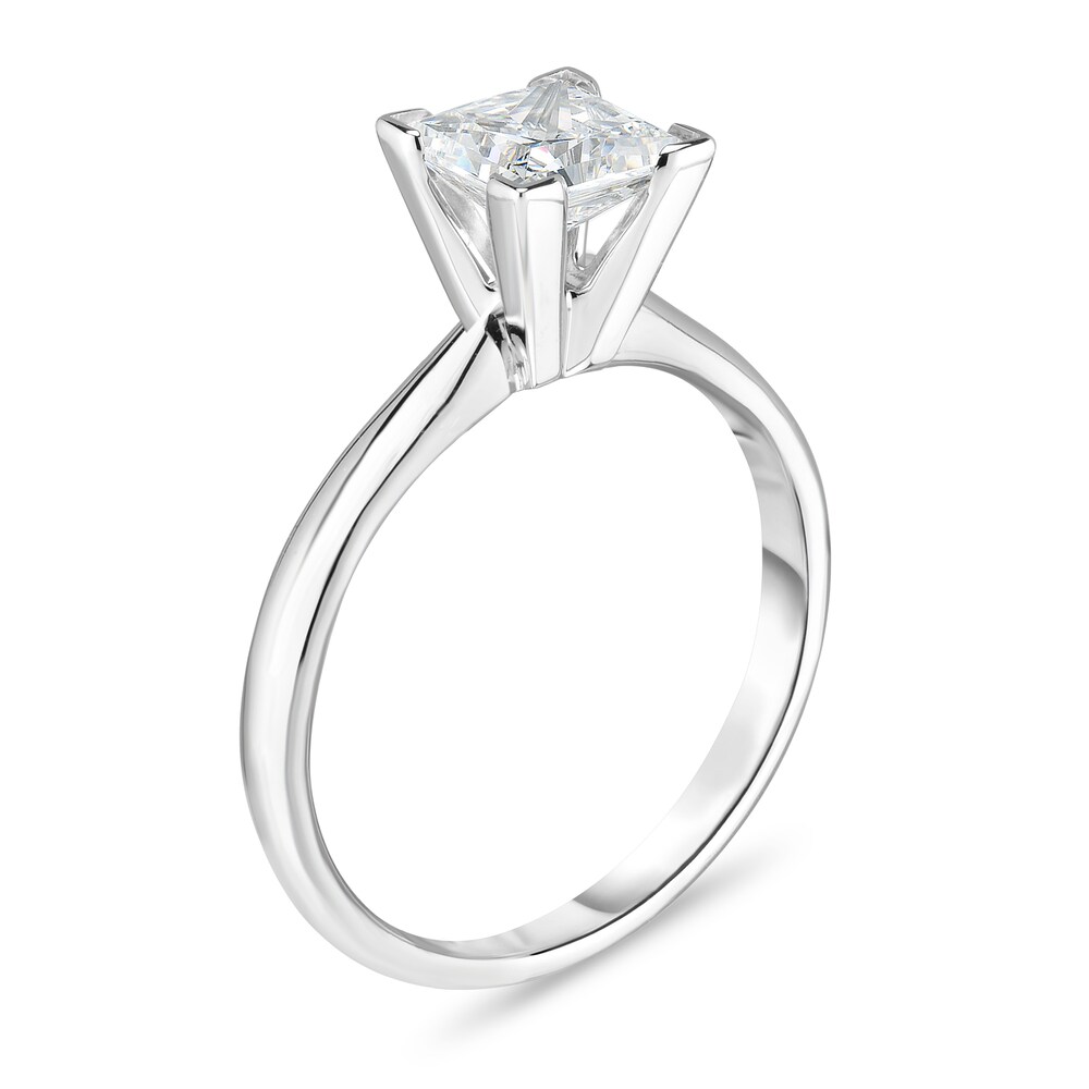 Diamond Solitaire Ring 3/4 ct tw Princess 14K White Gold (I1/I) 7iKigvvf