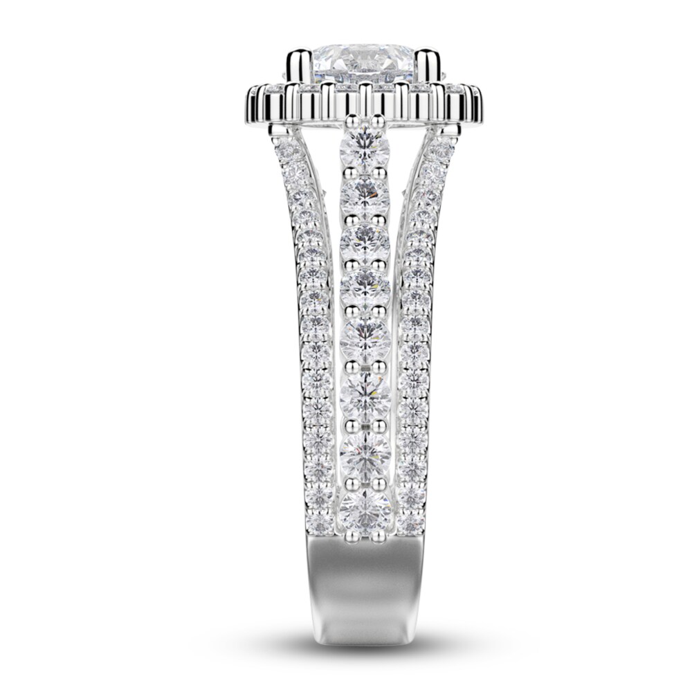 Michael M Diamond Engagement Ring Setting 1 ct tw Round 18K White Gold (Center diamond is sold separately) 7r2CnTsK