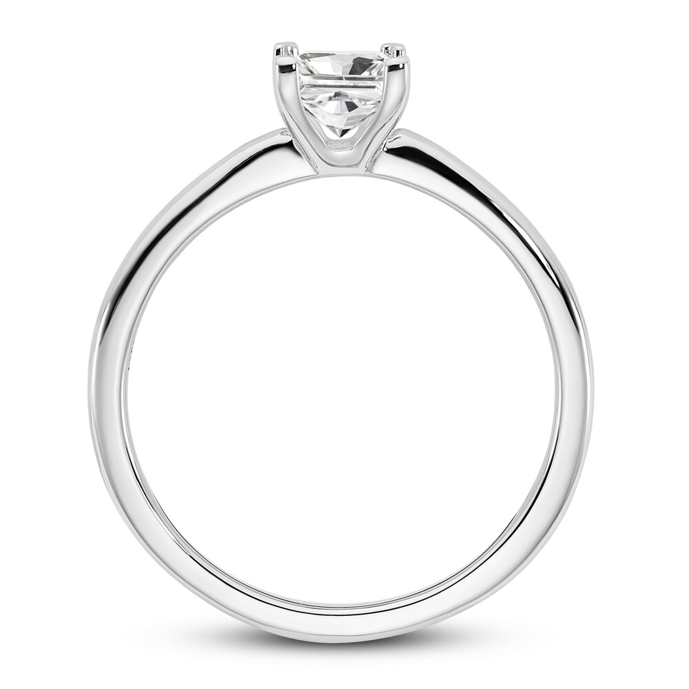 Diamond Solitaire Engagement Ring 1/2 ct tw Princess-cut 14K White Gold (I1/I) 7rgzTzqm