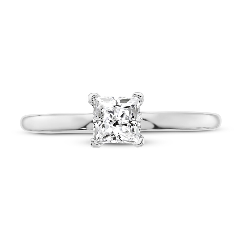 Diamond Solitaire Engagement Ring 1/2 ct tw Princess-cut 14K White Gold (I1/I) 7rgzTzqm