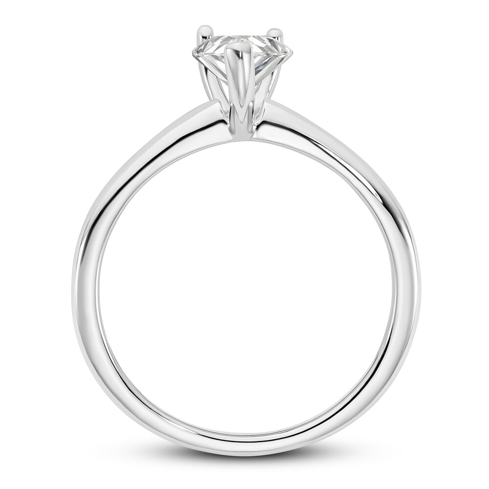 Diamond Solitaire Engagement Ring 3/4 ct tw Pear-shaped 14K White Gold (I1/I) 7vFx3D10