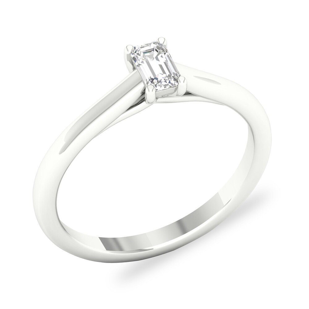 Diamond Solitaire Ring 1/4 ct tw Emerald-cut 14K White Gold (SI2/I) 7xU2Iyg4