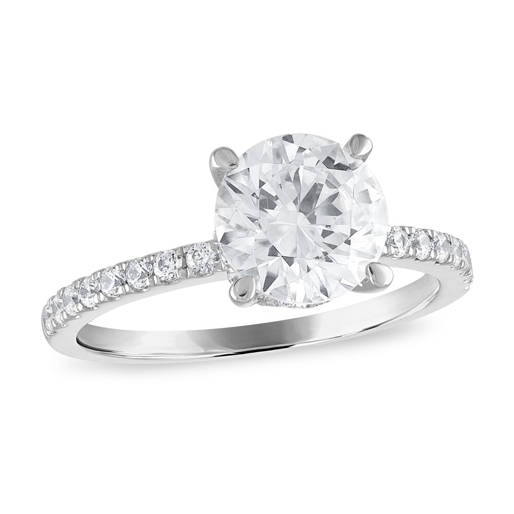 Diamond Engagement Ring 2-1/3 ct tw Round 14K White Gold 8J76wC44 [8J76wC44]