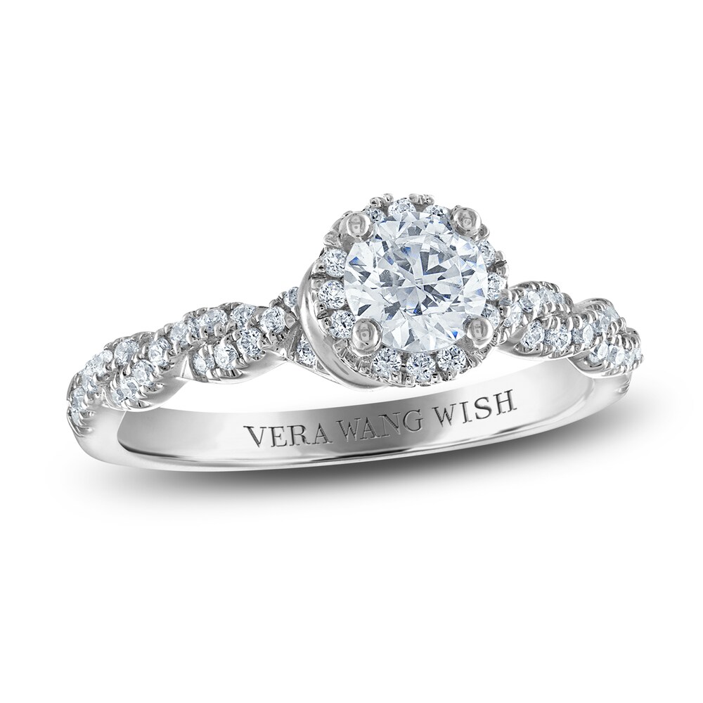 Vera Wang WISH Diamond Engagement Ring 3/4 ct tw Round 14K White Gold 8MBt93Og [8MBt93Og]