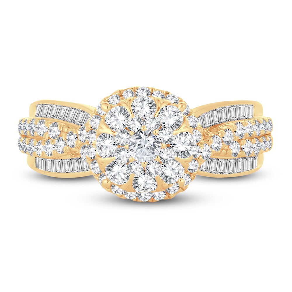 Diamond Ring 1 ct tw Round 14K Yellow Gold 8hP23zMS