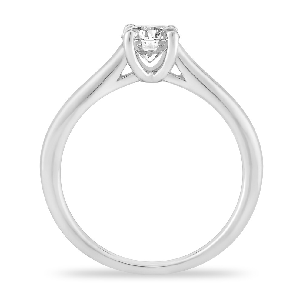 Diamond Solitaire Engagement Ring 7/8 ct tw Round-cut 14K White Gold (I2/I) 8p1i0oyw