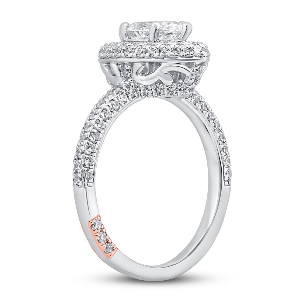 Pnina Tornai From Earth to Sky Diamond Engagement Ring 1-7/8 ct tw Marquise/Round 14K White Gold 8y0YQhFn