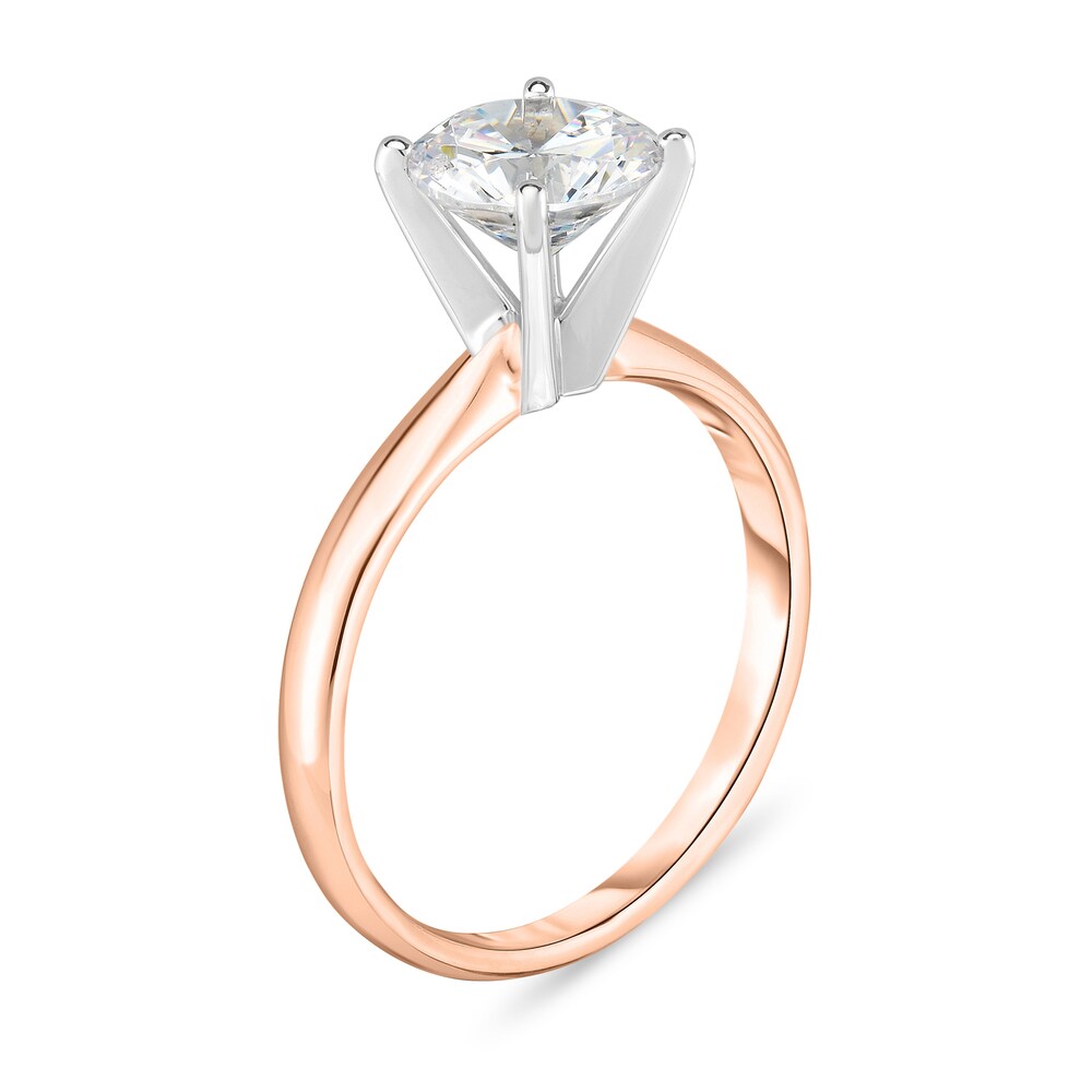 Diamond Solitaire Ring 1/2 ct tw Round 14K Rose Gold (I1/I) 8yV0M5z8