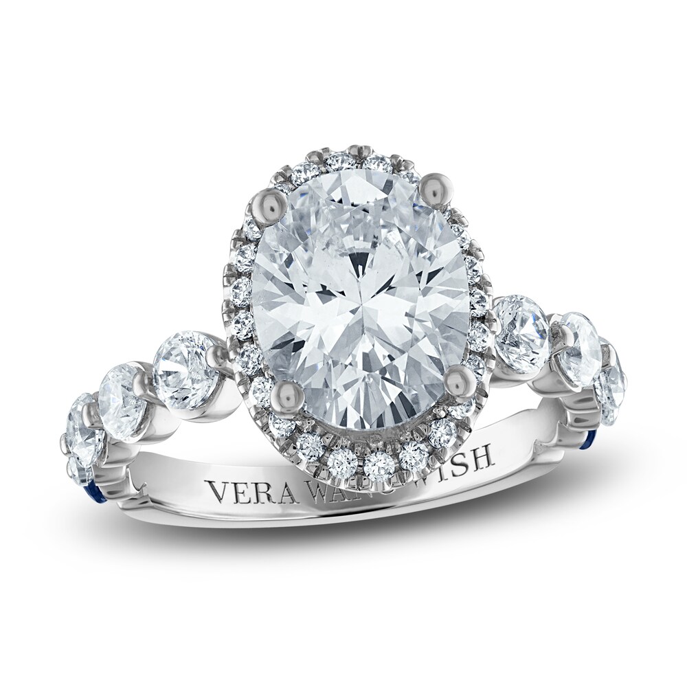 Vera Wang WISH Lab-Created Diamond Engagement Ring 3-1/2 ct tw Round/Oval 14K White Gold 95Fvgg5V