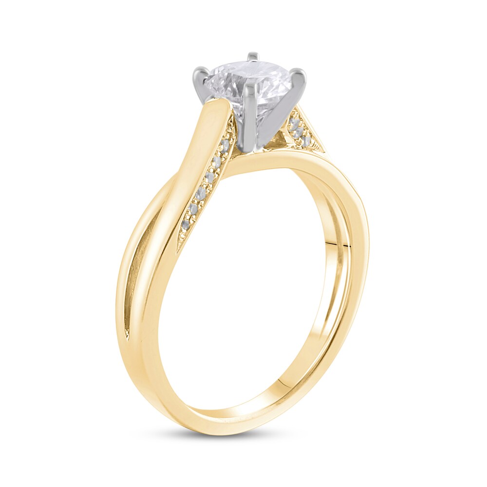 Diamond Engagement Ring 3/4 ct tw Round 14K Yellow Gold 97NvhDSZ