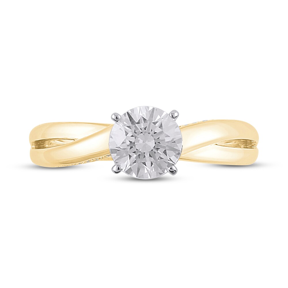 Diamond Engagement Ring 3/4 ct tw Round 14K Yellow Gold 97NvhDSZ