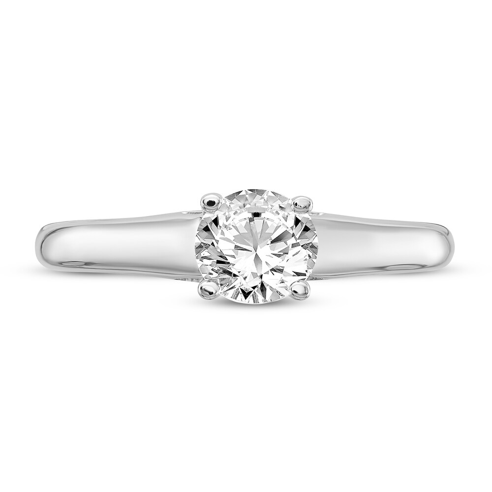 Diamond Solitaire Engagement Ring 3/4 ct tw Round 14K White Gold 9TCyckQn