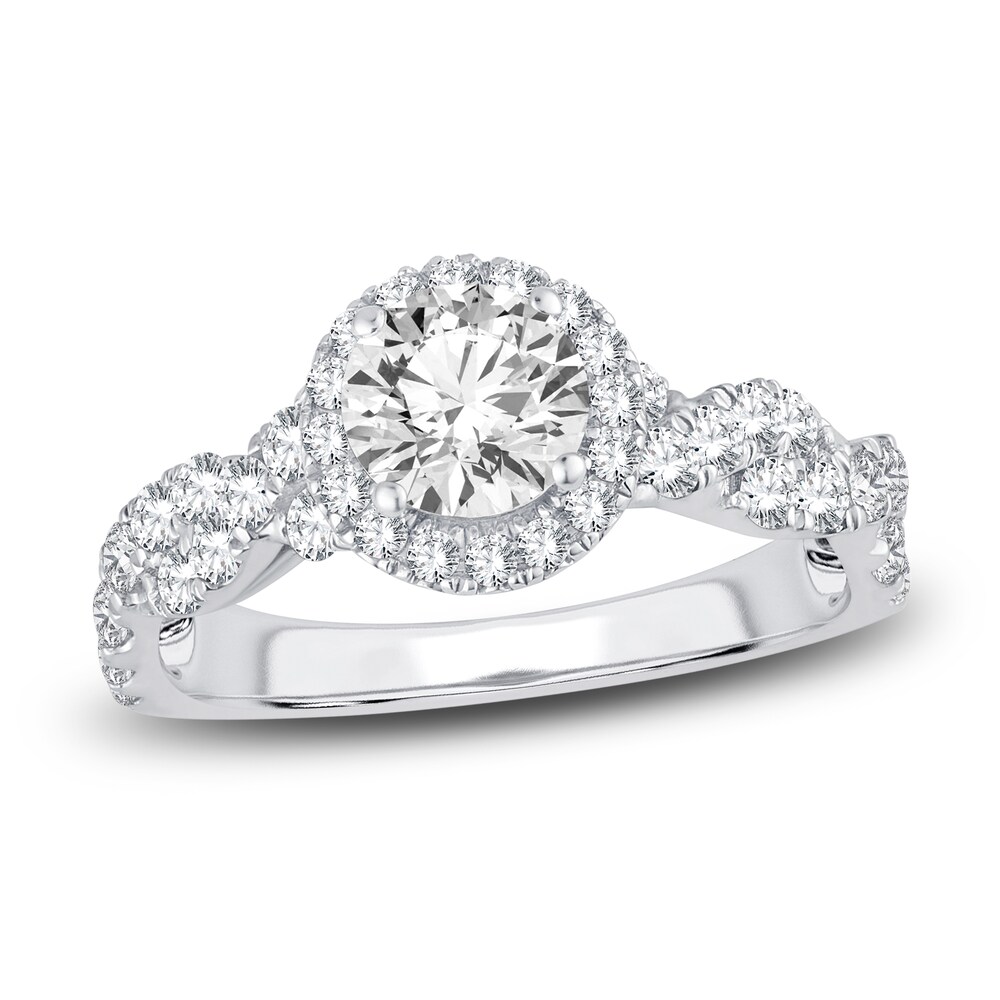 Diamond Engagement Ring 1-3/4 ct tw Round 14K White Gold 9WERVRlX [9WERVRlX]