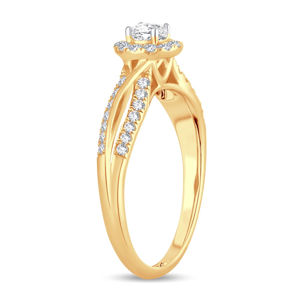 Diamond Ring 1/2 ct tw Oval 14K Yellow Gold 9fB7qoiP