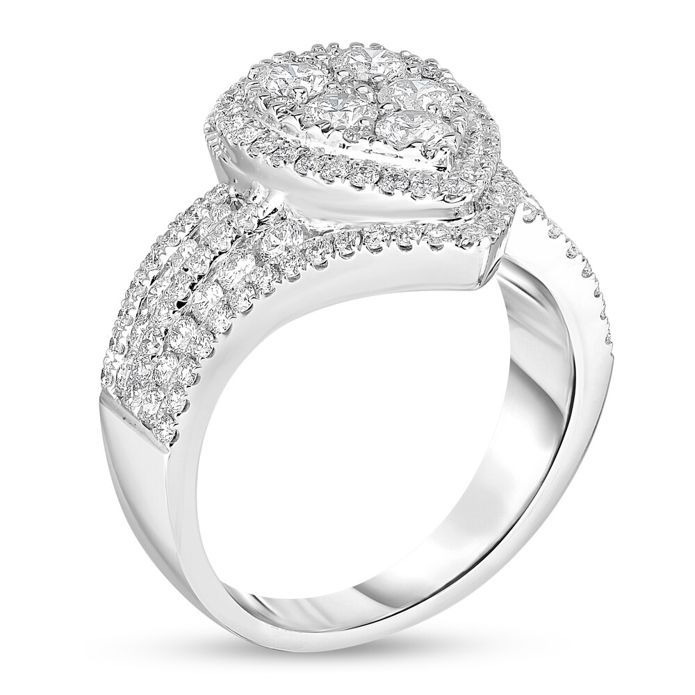 Diamond Ring 1-1/2 ct tw Round 14K White Gold 9rZKyEfA