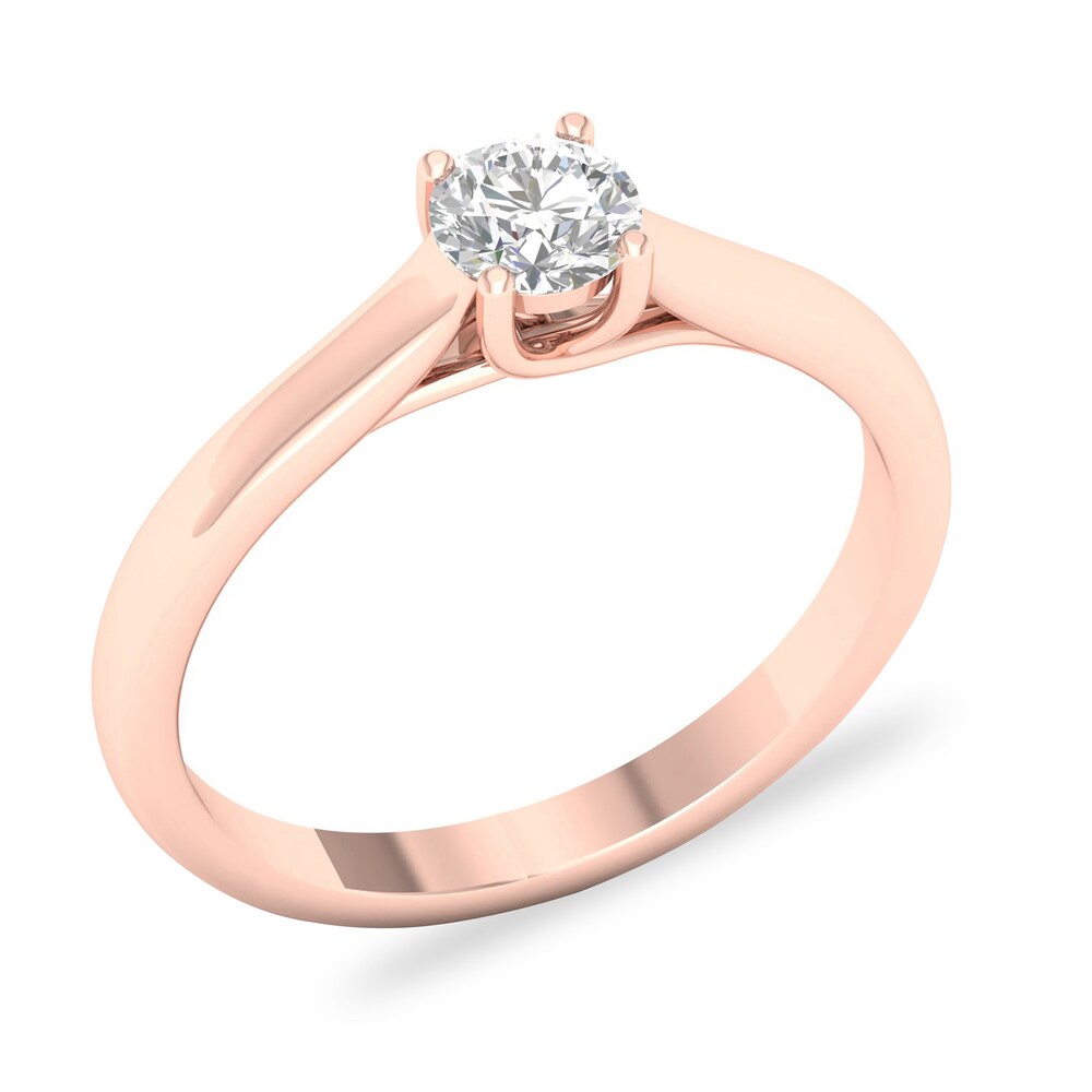 Diamond Solitaire Ring 1/2 ct tw Round-cut 14K Rose Gold (SI2/I) ABSh1lZM