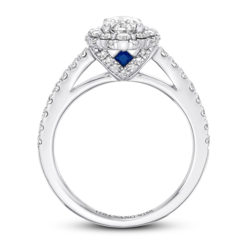 Vera Wang WISH 1-1/2 ct tw Diamond Engagement Ring 14K White Gold AP0GkHAh