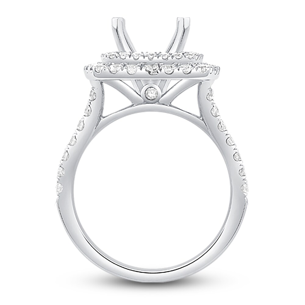 Engagement Ring 1-1/3 ct tw Round Platinum AS4LzuSf