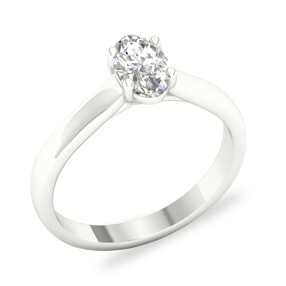 Diamond Solitaire Ring 3/4 ct tw Oval-cut Platinum (SI2/I) ASIBIhAk