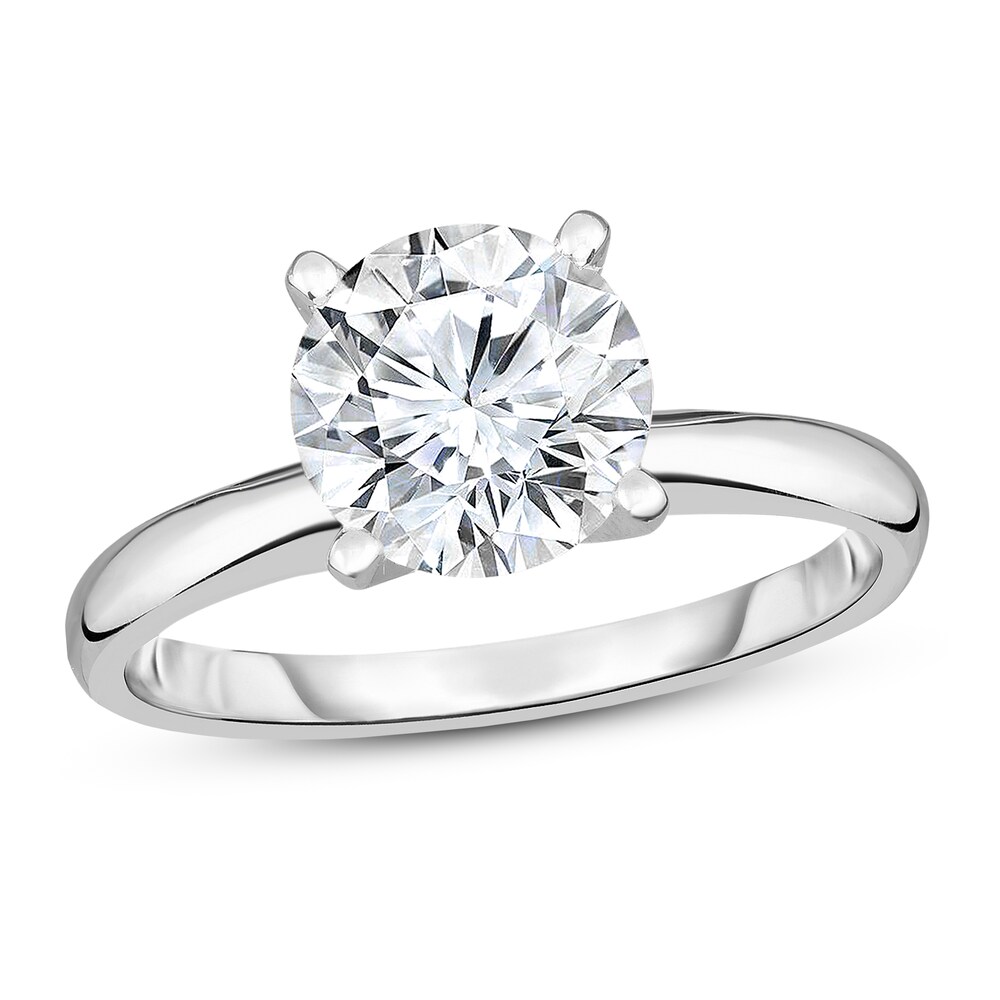 Diamond Solitaire Ring 1-1/3 ct tw Round 14K White Gold (I2/I) AVwtzC19