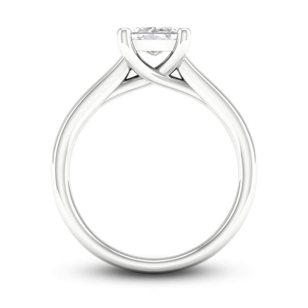 Diamond Solitaire Ring 1-1/2 ct tw Princess-cut 14K White Gold (I1/I) Am3vaz8N