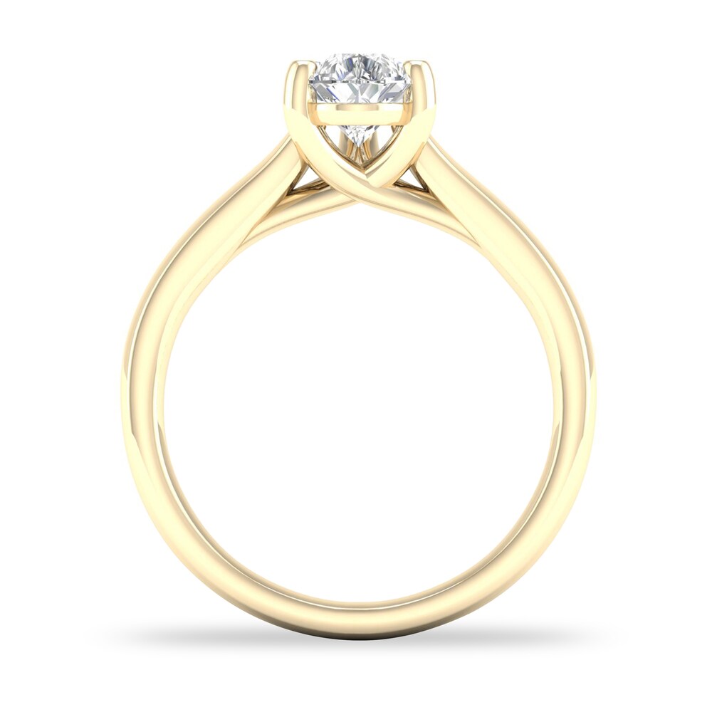 Diamond Solitaire Ring 1 ct tw Pear-shaped 14K Yellow Gold (SI2/I) AnOWxoAe