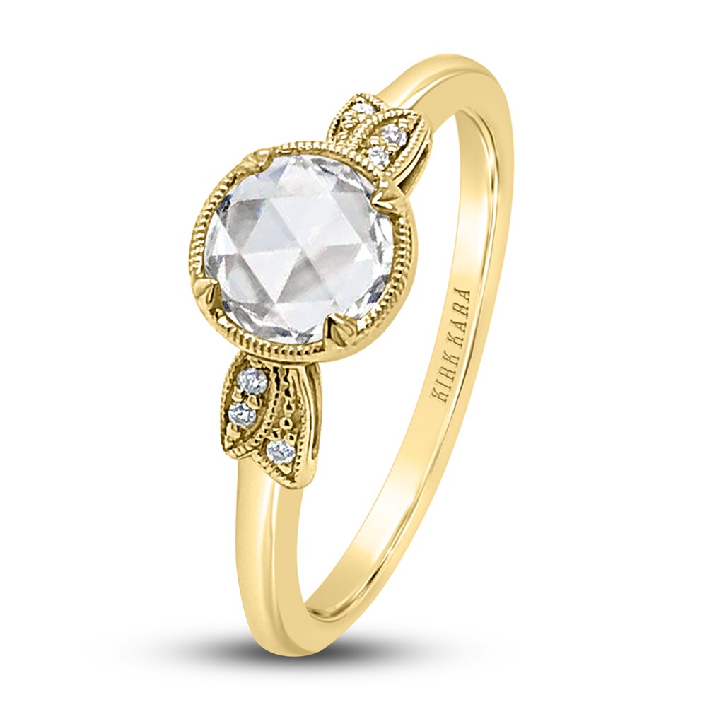 Kirk Kara Diamond Engagement Ring 1/2 ct tw Round 14K Yellow Gold AoLVimXr