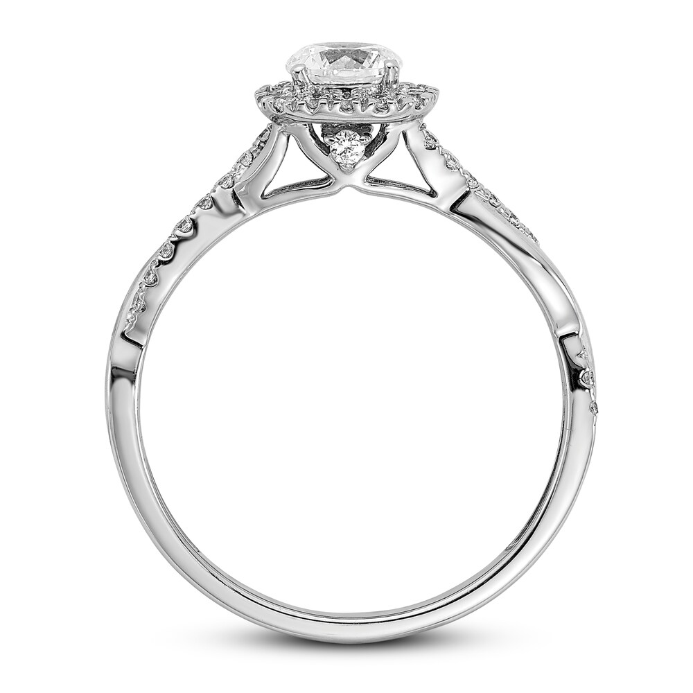 Diamond Engagement Ring 5/8 ct tw Round 14K White Gold BTJCWEK3