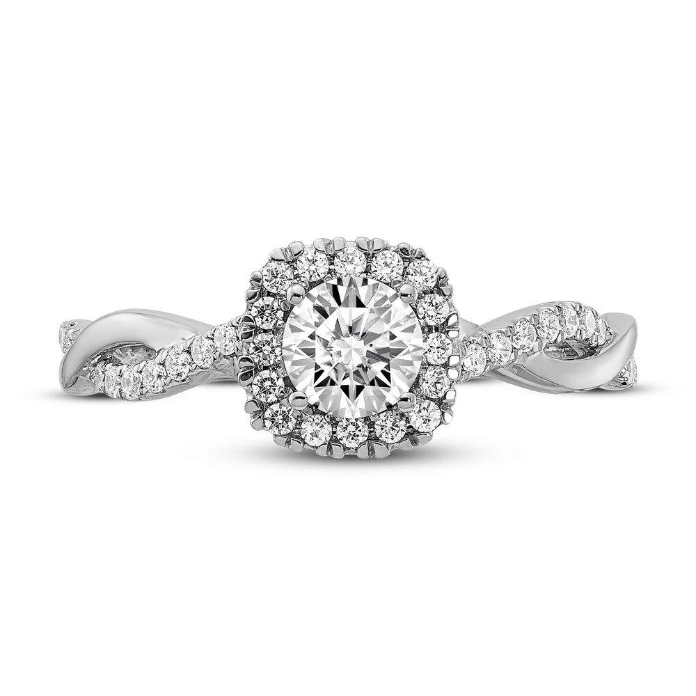 Diamond Engagement Ring 5/8 ct tw Round 14K White Gold BTJCWEK3