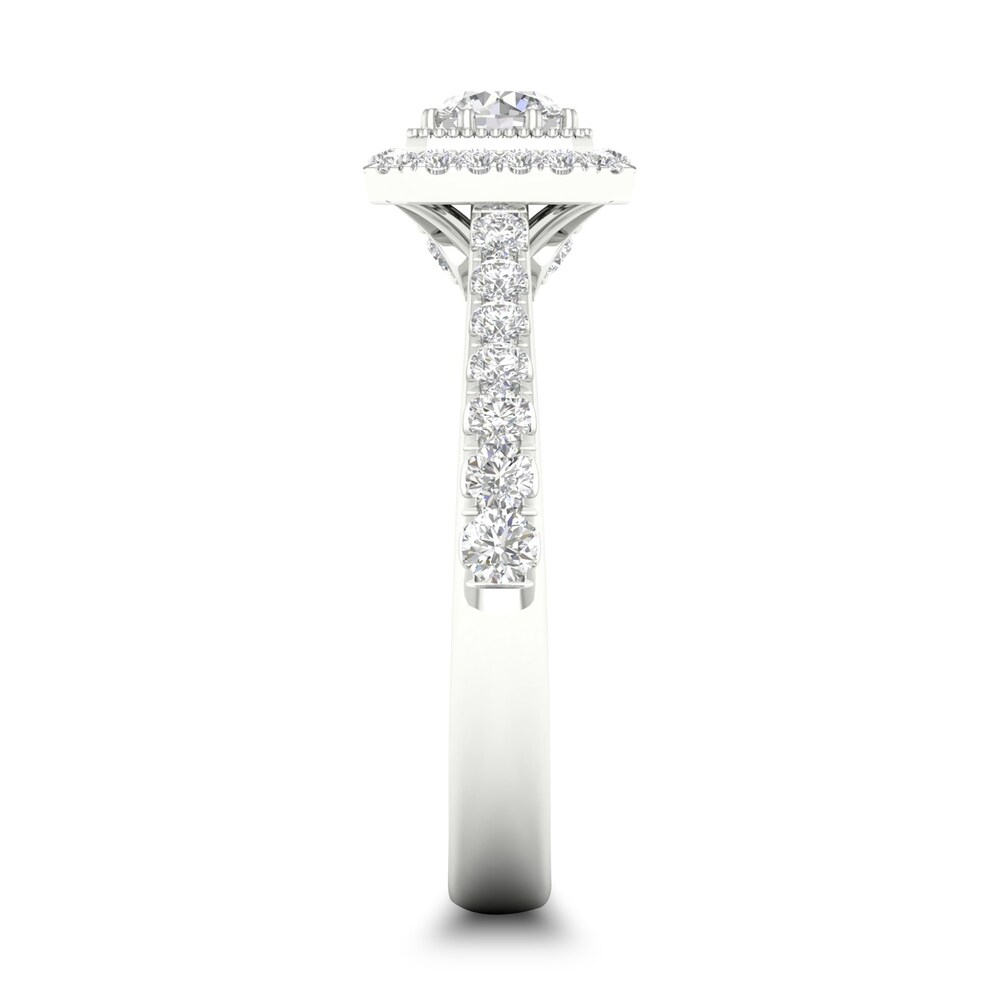 Diamond Ring 3/4 ct tw Round-cut 14K White Gold CBVtqtBY