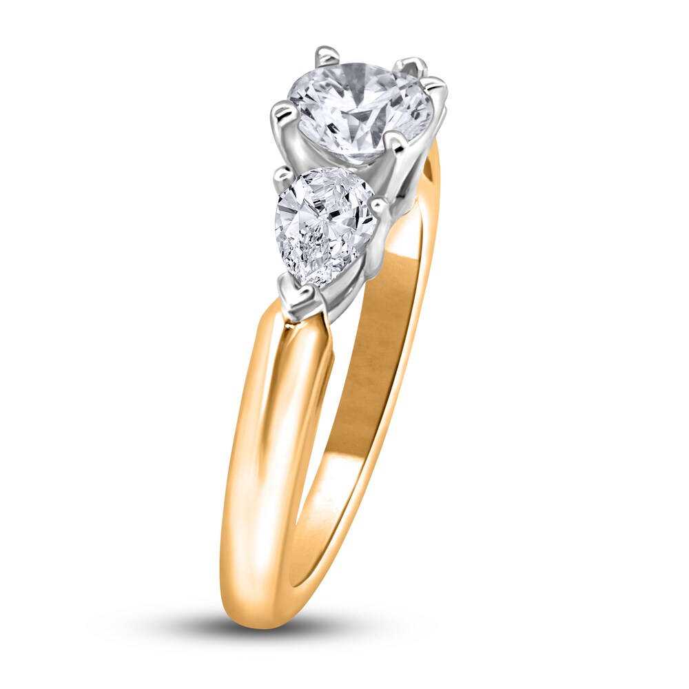 Diamond Engagement Ring 1 ct tw Round 14K Two-Tone Gold CIG7Chso