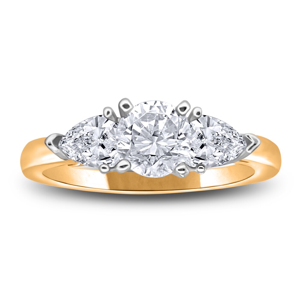 Diamond Engagement Ring 1 ct tw Round 14K Two-Tone Gold CIG7Chso