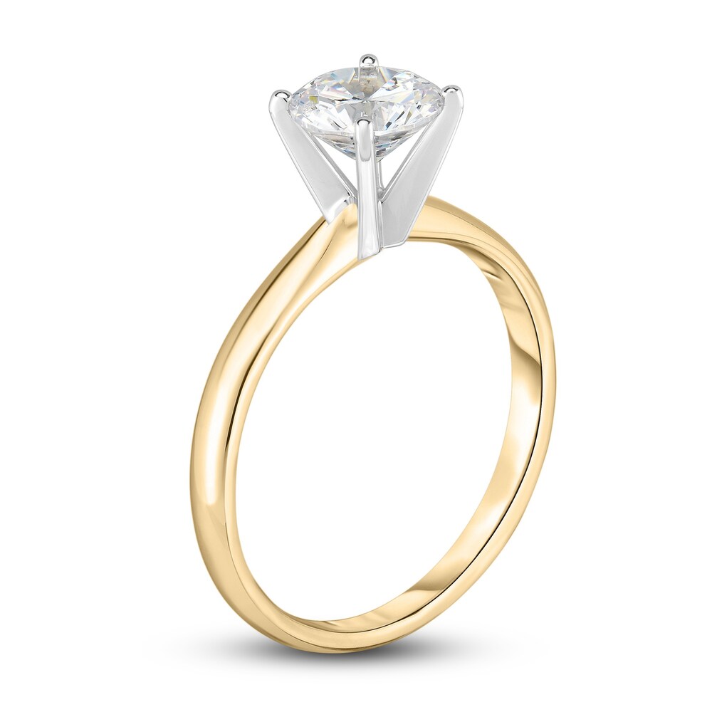 Diamond Solitaire Engagement Ring 1/5 ct tw Round 14K Yellow Gold (I2/I) CJxbTn5I