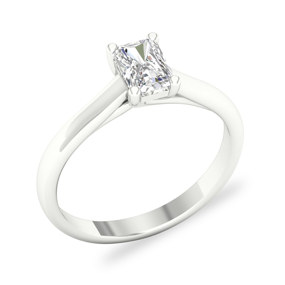 Diamond Solitaire Ring 3/4 ct tw Emerald-cut 14K White Gold (SI2/I) CmibGz6N