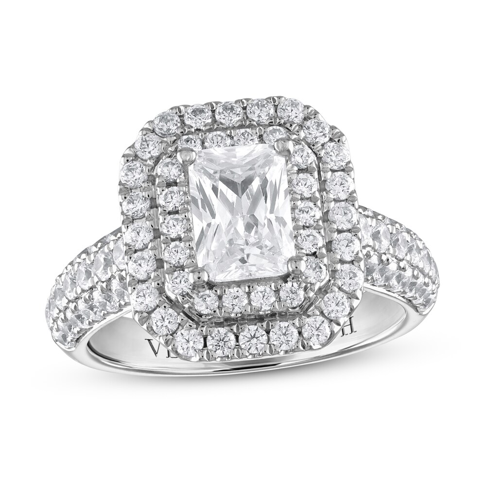 Vera Wang WISH Diamond Engagement Ring 2-1/4 ct tw Emerald-cut 14K White Gold CvoagUM7 [CvoagUM7]