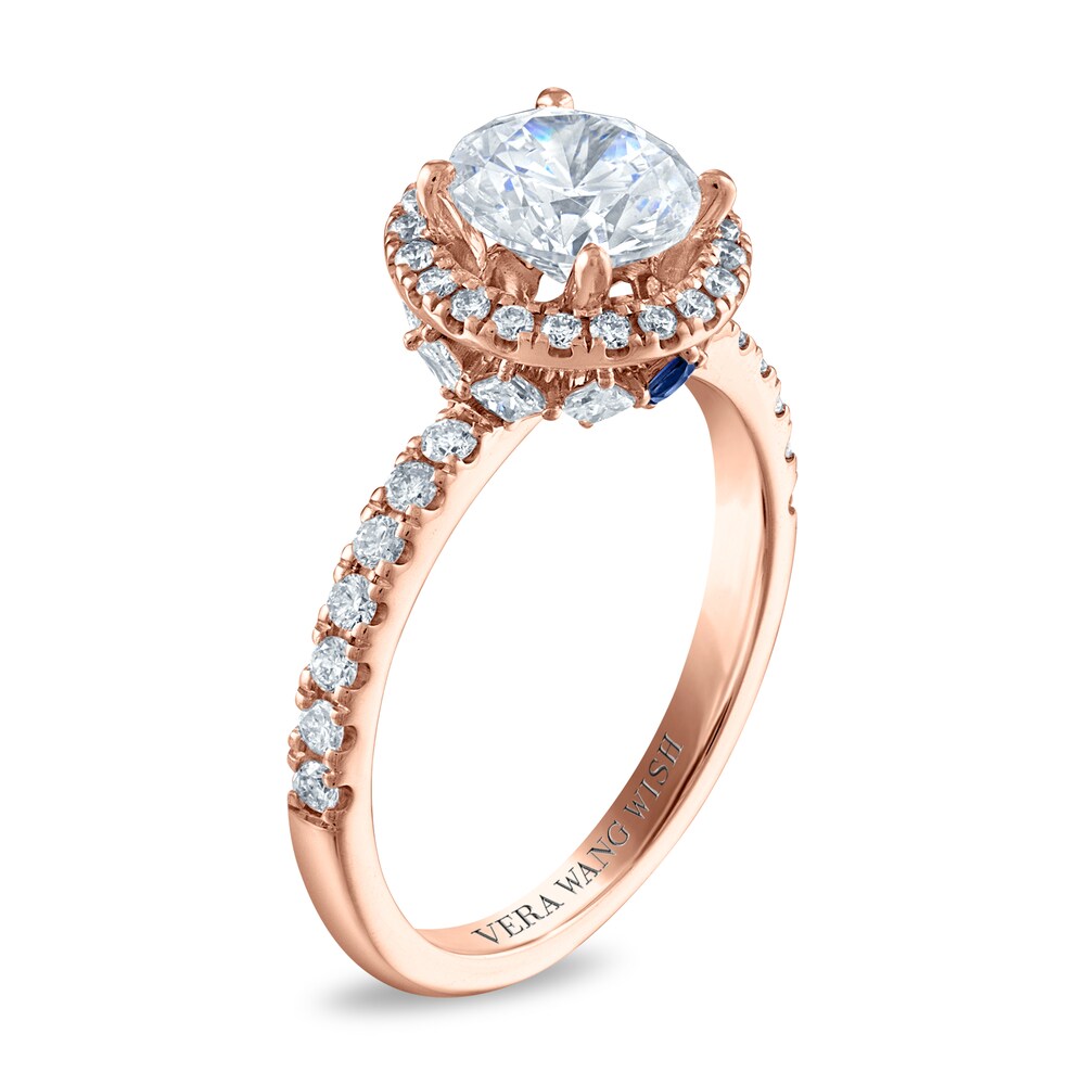 Vera Wang WISH Diamond Engagement Ring 2 ct tw Round 18K Rose Gold DqvO4Qou