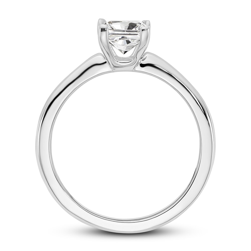 Diamond Solitaire Engagement Ring 3/4 ct tw Princess-cut 14K White Gold (I1/I) DrDXswOp