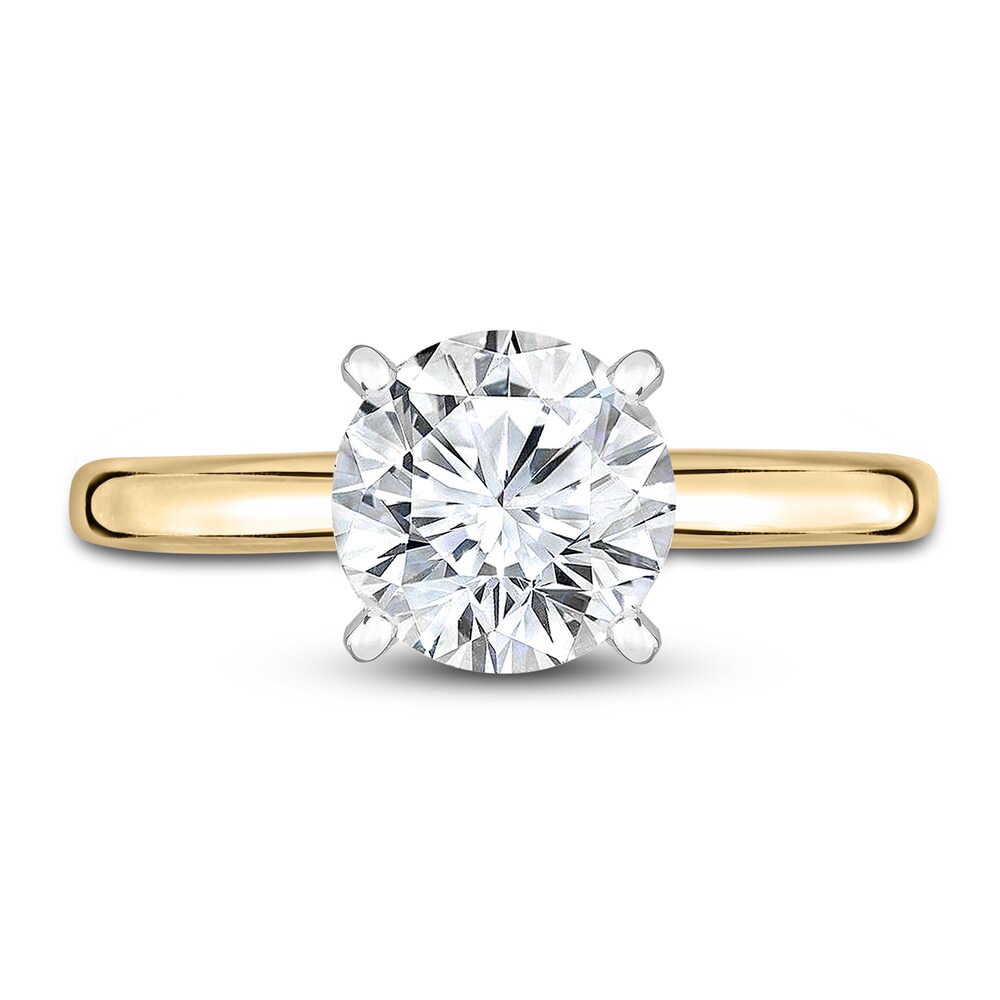 Diamond Solitaire Engagement Ring 1 ct tw Round 14K Yellow Gold (I2/I) DxA3O0yV