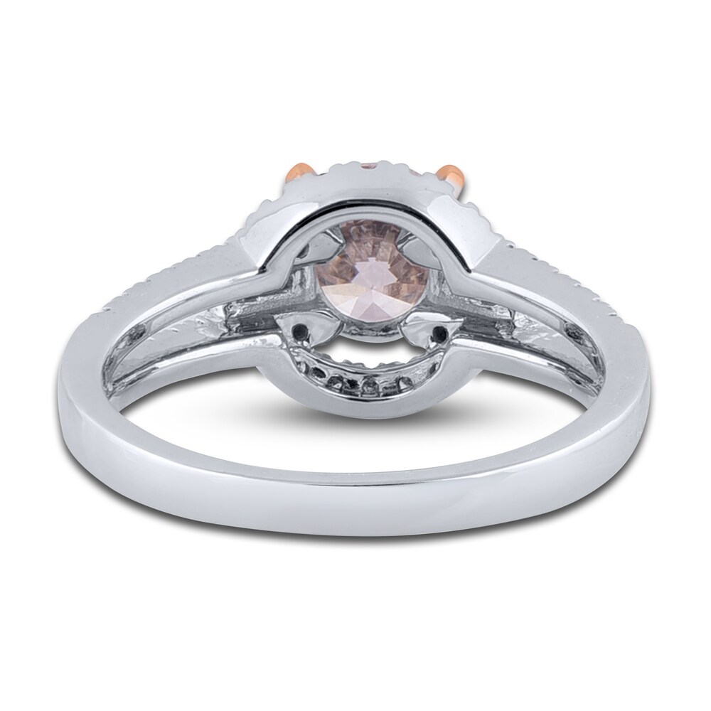 Diamond Engagement Ring 1-7/8 ct tw Round/Baguette 14K White Gold E8eOdFSG