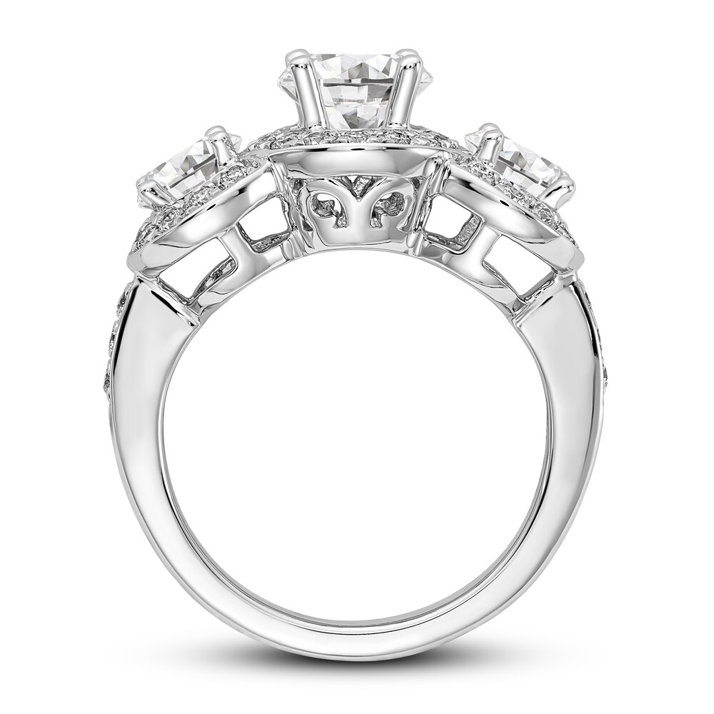 Diamond Engagement Ring 1-7/8 ct tw Round 14K White Gold ESMswgMR