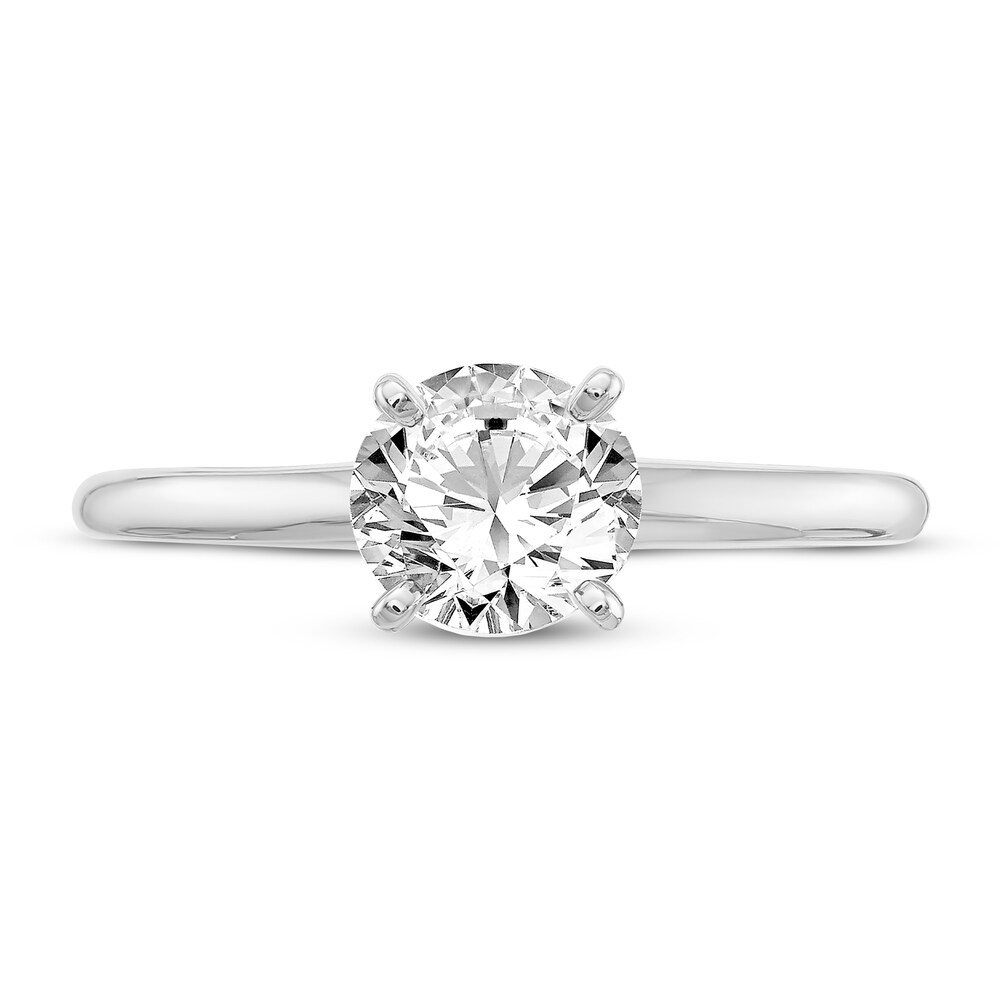 Diamond Solitaire Engagement Ring 7/8 ct tw Round 14K White Gold (I1/I) F2xzobNy