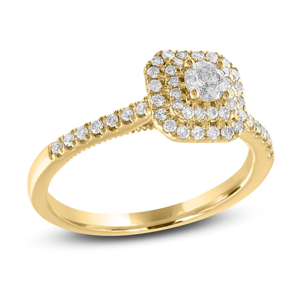 Diamond Ring 1/2 ct tw Round 14K Yellow Gold F5MgAMof