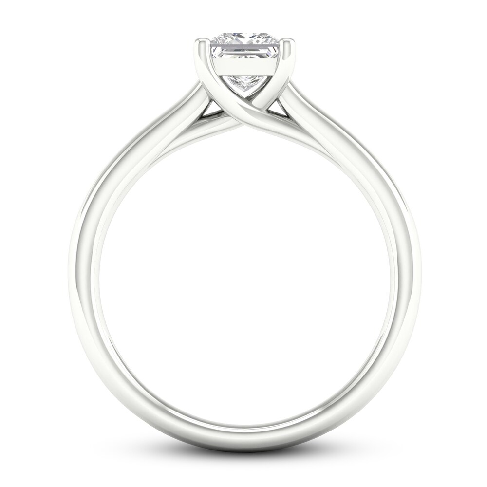 Diamond Solitaire Ring 3/4 ct tw Princess-cut Platinum (SI2/I) F5fJqEby