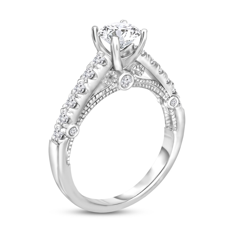 Diamond Ring 1-1/5 ct tw Round 14K White Gold F7TAi52w