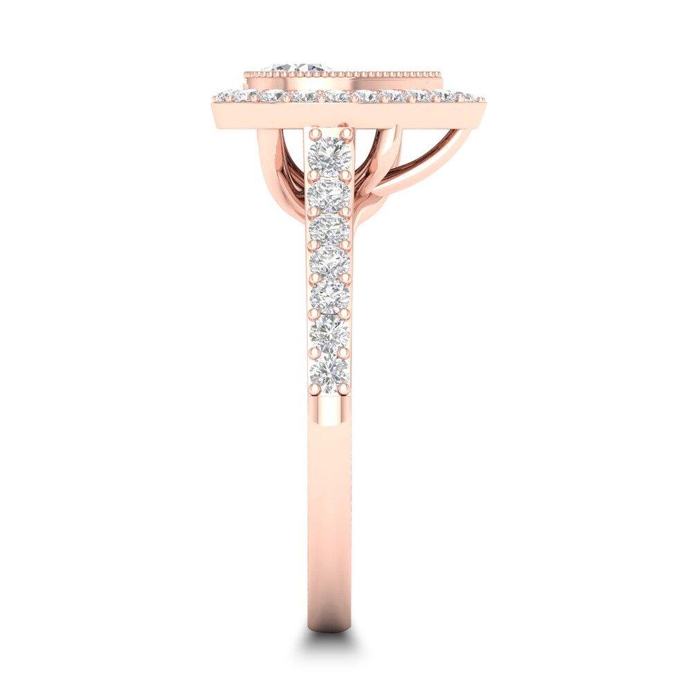 Diamond Ring 3/4 ct tw Round-cut 14K Rose Gold FBgT4c3p