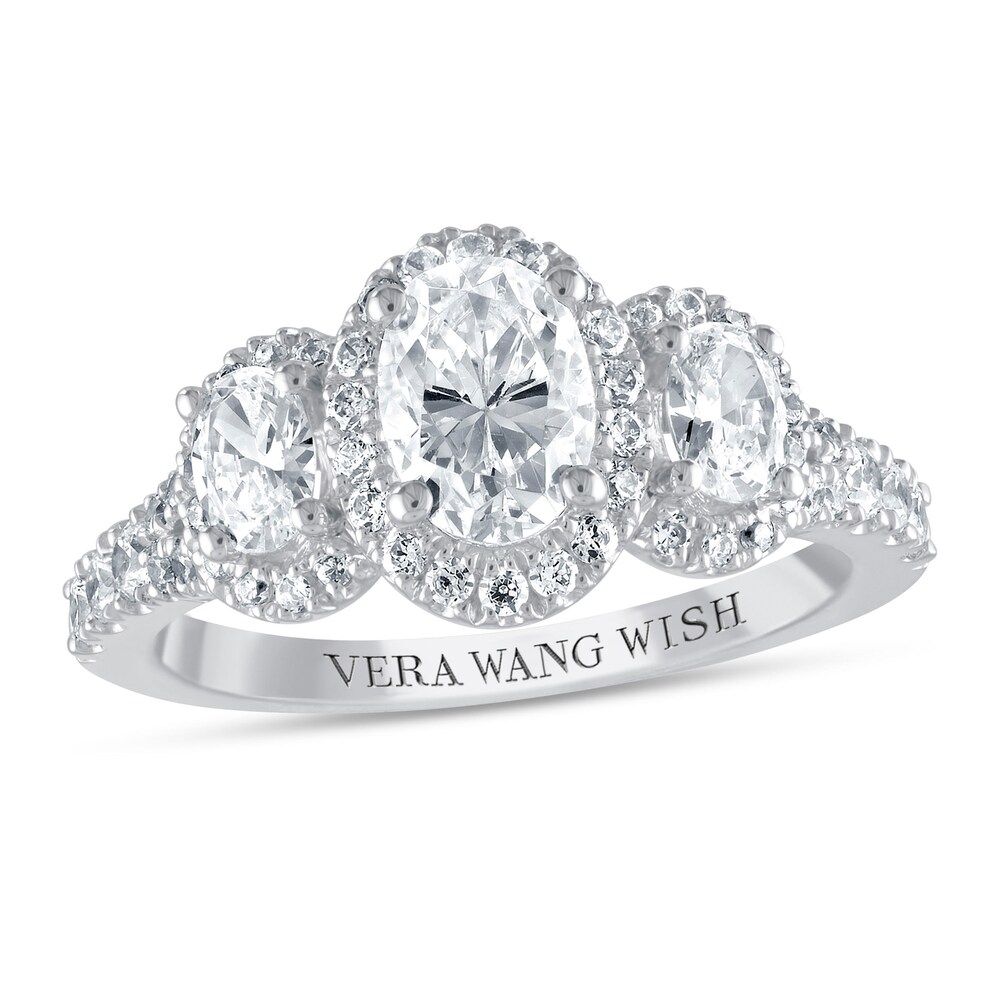 Vera Wang WISH 3-Stone Diamond Ring 1-3/4 ct tw 14K White Gold FIQ0gJaS