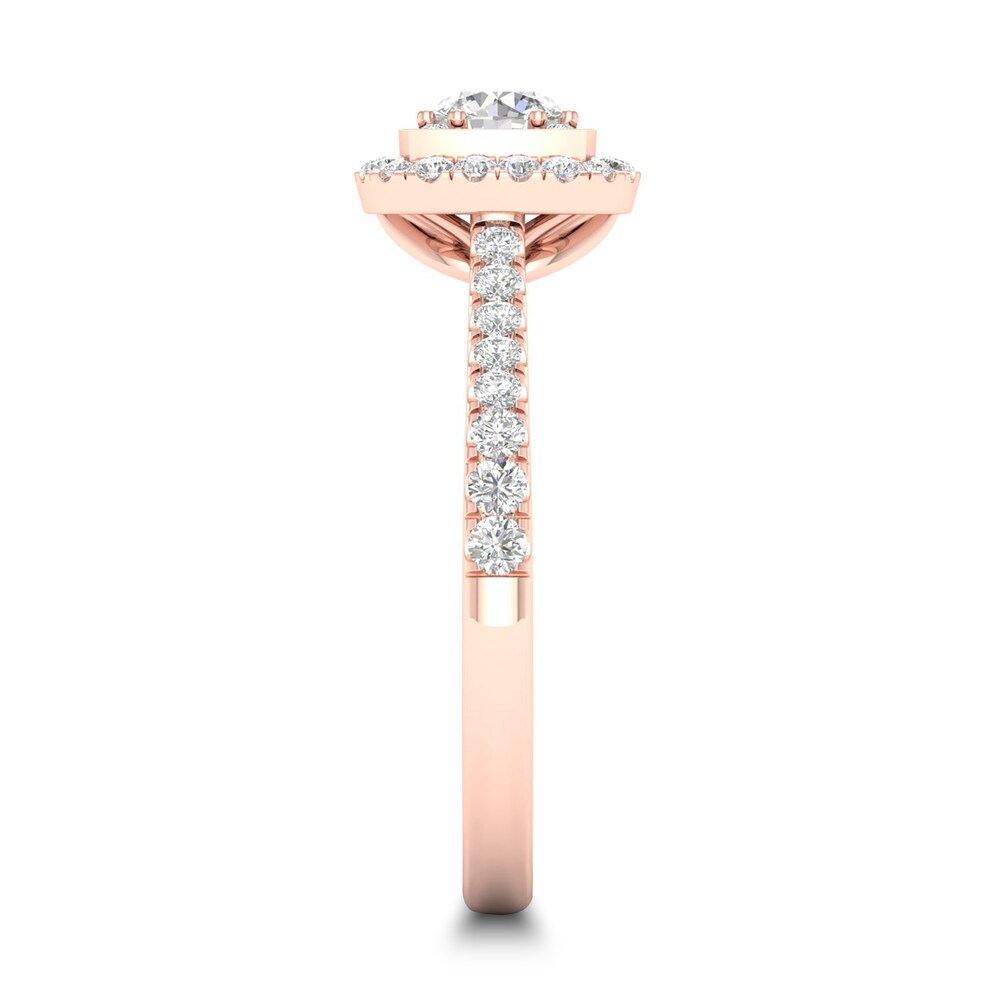 Diamond Ring 3/4 ct tw Round-cut 14K Rose Gold FaAkZ83Z