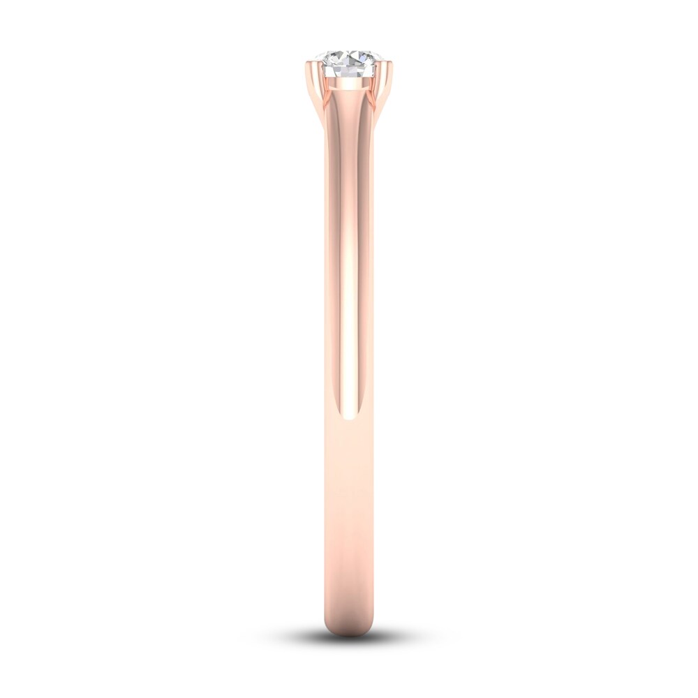 Diamond Solitaire Ring 1/6 ct tw Round-cut 14K Rose Gold (SI2/I) Fcs8JejP