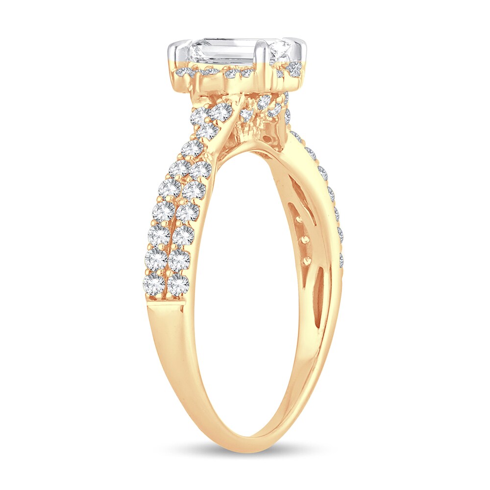 Diamond Ring 1 ct tw Oval 14K Yellow Gold FjZ08Gme