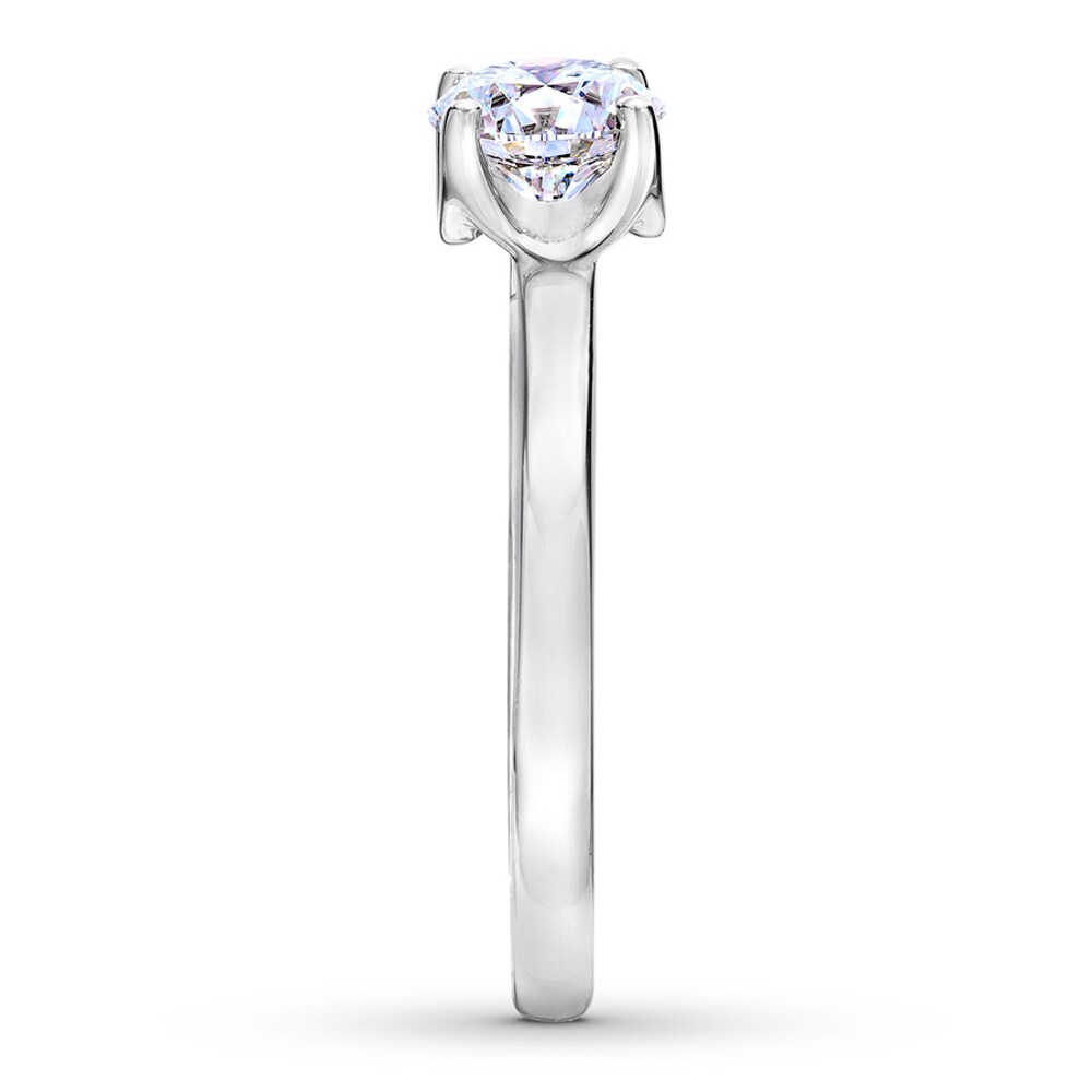 THE LEO First Light Diamond Solitaire Ring 1 ct 14K White Gold (I1/I) Flw739yK